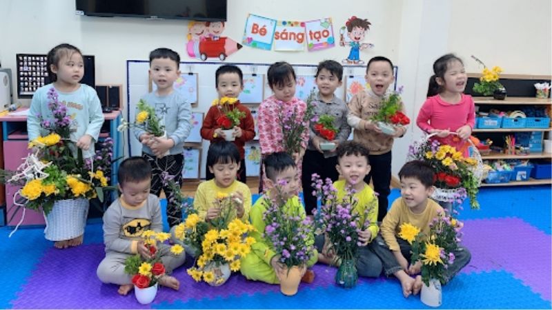 Ngày hội sáng tạo: Trải nghiệm nghệ thuật đầy màu sắc tại Mầm non Tú Sơn